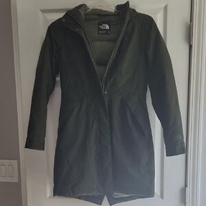 The North Face Dark Green Hooded Jacket